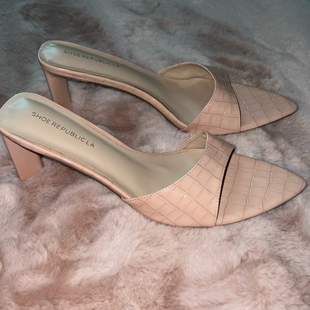 Republic LA Women's Nude Heeled Sandals Size 11